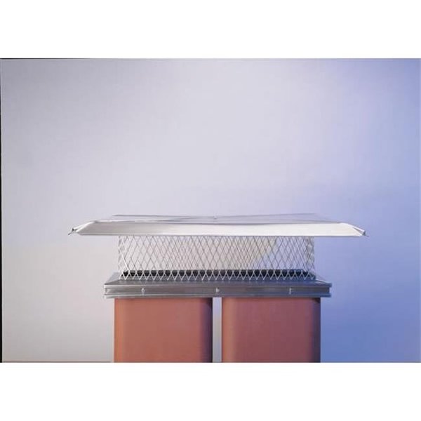 Integra Miltex Gelco 13116 9 Inch  x 28 Inch  Gelco Stainless Steel Single-flue Chiminey Cap  304-alloy 13116